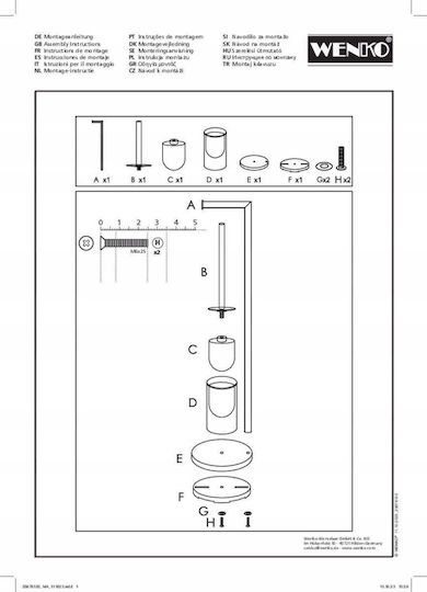 Wenko Inox Bathroom Bin Silver