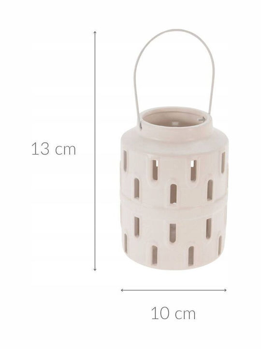 Home&Styling Collection Metall-Kerzenhalter in Weißer Farbe 10x13x13cm Home&Styling Collection Metall-Kerzenhalter in Weißer Farbe 10x13x13cm