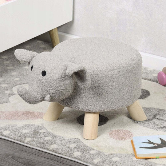 Детска Табуретка 47x25x25см Сива