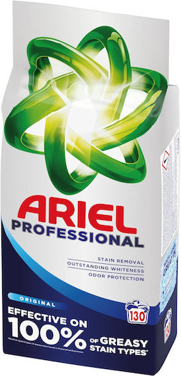 Ariel Professionelles Waschmittel Pulver für Weiße Kleidung 7,15kg (130 Messbecher)