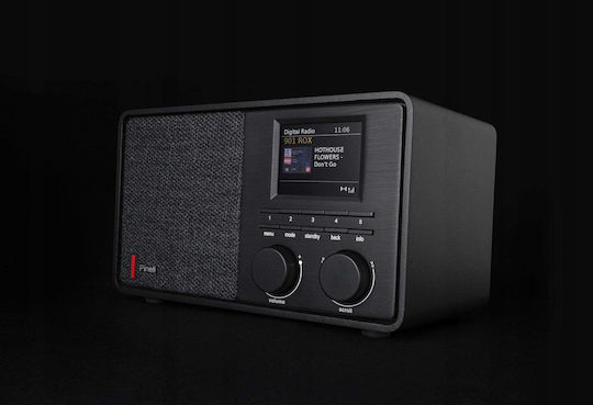 Pinell Supersound 201 Επιτραπέζιο Ραδιόφωνο Μπαταρίας DAB+ με Bluetooth Μαύρο