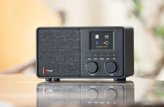 Pinell Supersound 201 Επιτραπέζιο Ραδιόφωνο Μπαταρίας DAB+ με Bluetooth Μαύρο