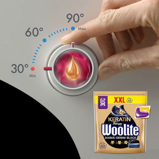 Woolite Keratin Therapy Detergent for Black Clothes (43 Capsules)