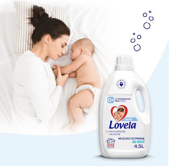 Lovela Бебешки Перилен препарат за Бял дрехи 4.5lt (50 Мерителни чаши)