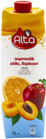 Alta Gusto Νέκταρ Πορτοκάλι, Μήλο & Βερίκοκο 1000ml