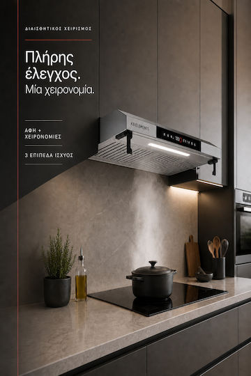 KB Elements Ελεύθερος Απορροφητήρας Ανακύκλωσης 90cm Silver