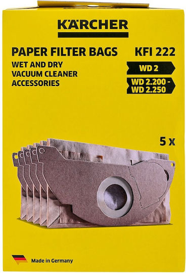 Karcher Saci Pentru Aspiratoare 5 Bucăți Compatibili cu Aspirator Karcher