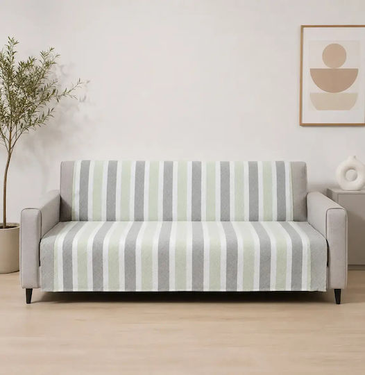 Silk Fashion Four-Seater Sofa Throw 180x320cm Mint