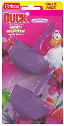 Duck Färbender Hibiskus Hyberspace Block Badezimmerreiniger 2x36gr