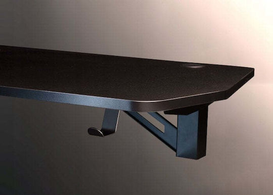 Wooden Desk Black with LED 75x60x75cm