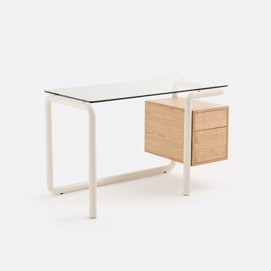 Schreibtisch Aus Holz Beiges