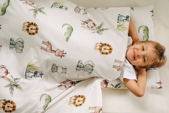 Pulp Bamboo Baby Bedding Set For Crib Zoo Pulp Bamboo Baby Bedding Set For Crib Zoo