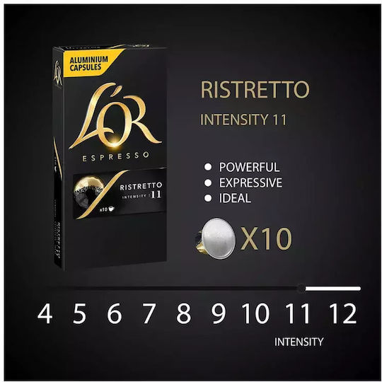 L'Or L'OR Espresso Ristretto Κάψουλες Συμβατές Με Μηχανές Nespresso* 10τεμ