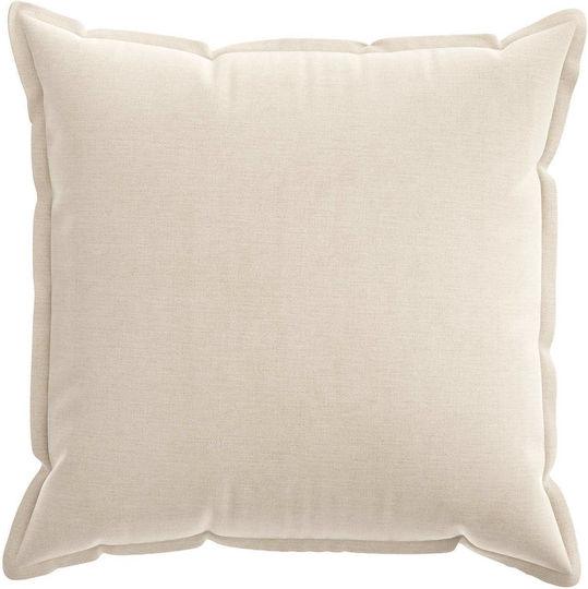 vidaXL Διακοσμητική Μαξιλαροθήκη Houten Κρεμ 80x80εκ.