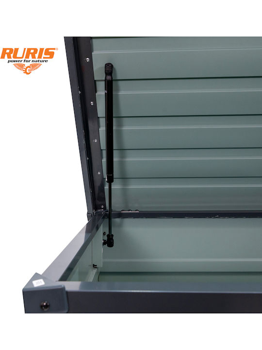 Ruris Smartyd 100m – Waterproof Garden Storage Box Galvanised Steel 300l 80 Kg Bench Anthracite