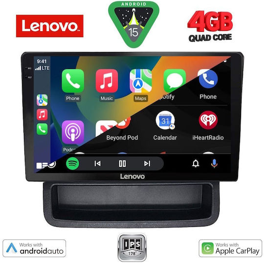 Lenovo Автомобилна Аудио Система за Opel Vivaro Renault Trafic Nissan Primastar 2004-2015 (Bluetooth/USB/WiFi/GPS/Apple CarPlay/Android Auto) с Touch Screen 10"