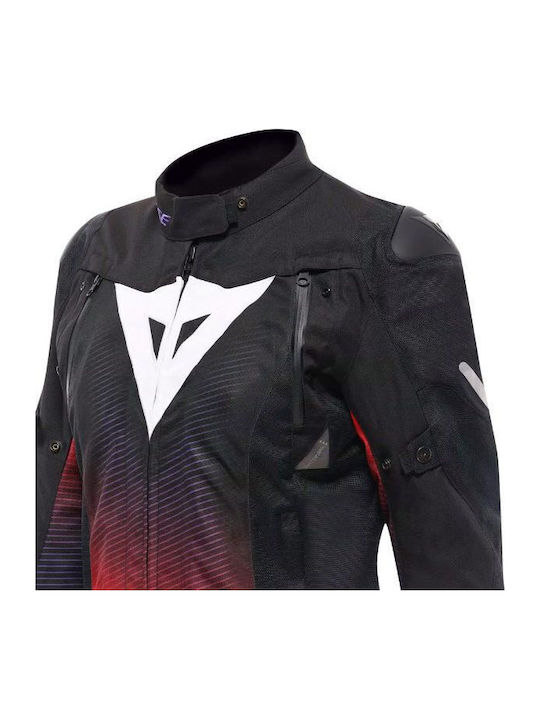 Dainese Super Sprint D-Dry Дамско Мотоциклетно Яке Всесезонно Водоустойчиво Черно/Fuchsia/Бяло