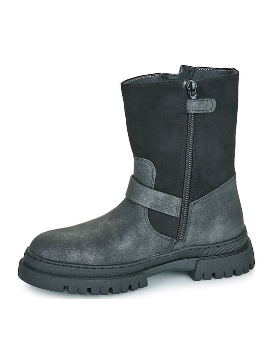 Kinderstiefel mit Reissverschluss Schwarz