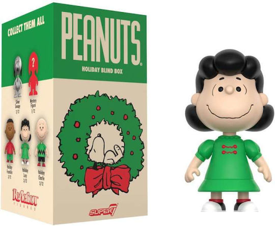 Peanuts Reaction Φιγούρες Δράσης Μεγέθους 10cm Wave 08 Holiday Blind Box Display Σετ 12 Τεμάχια