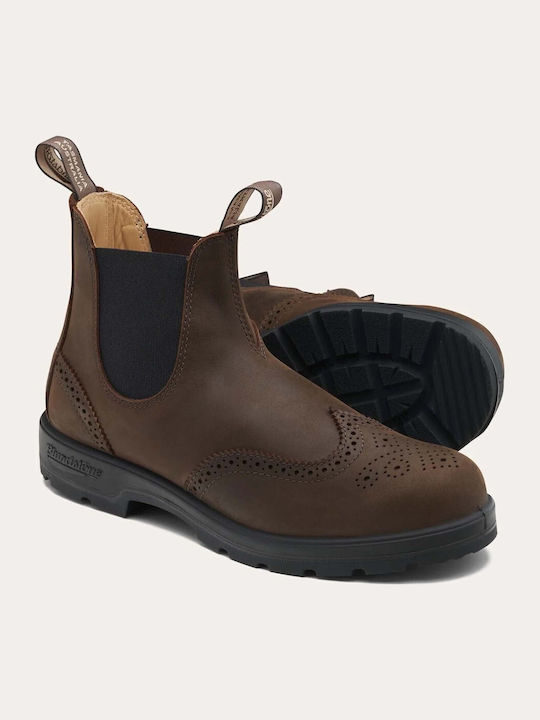 Herrenstiefel Brogue Braun