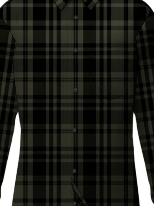 Jack & Jones Φανελένιο Πουκάμισο Regular Fit FOREST NIGHT