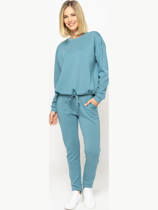 Damen Bluse Aqua