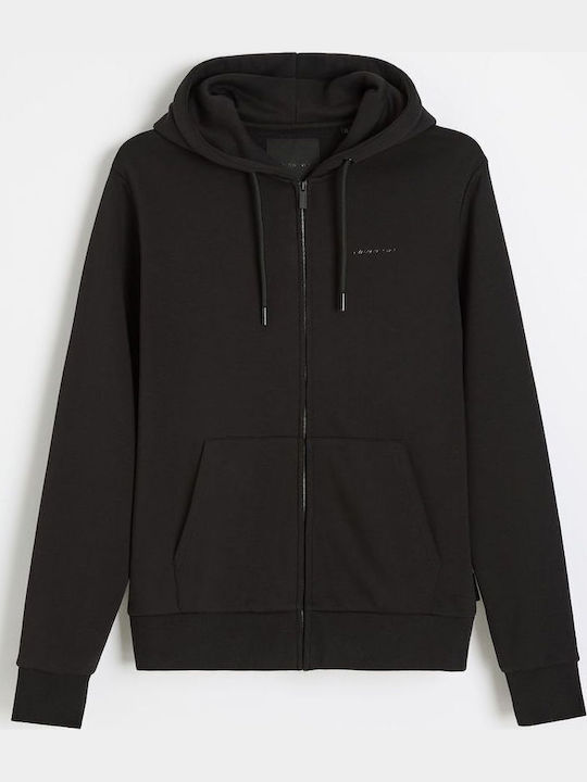 Basezip S261 Sweatshirt für Herren mit Kapuze Schwarz