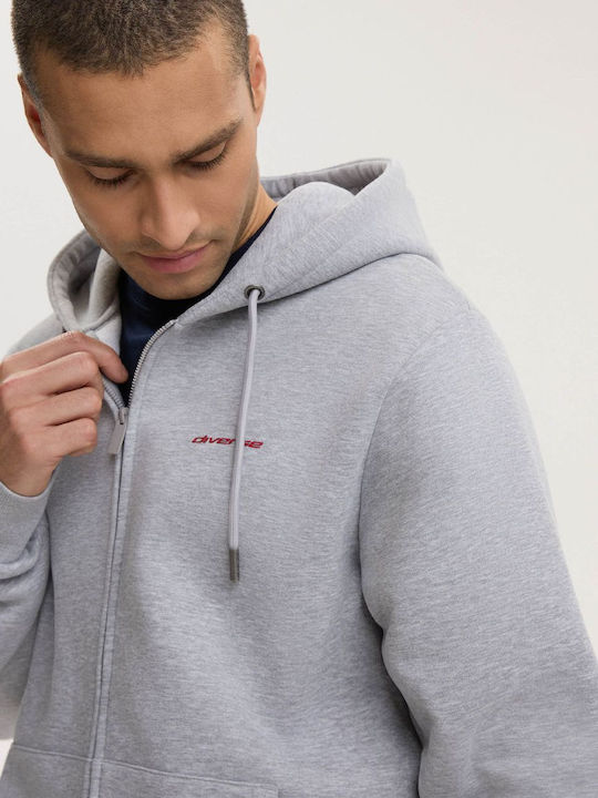 Basezip M261 Ζακέτα με Κουκούλα Γκρι