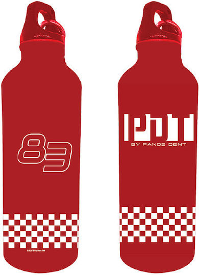 CHartini Poli Kinder Trinkflasche aus Aluminium Rote 500ml