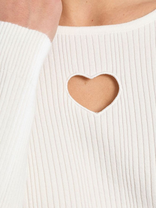 Women's Ecru Sweater LAL731EH-Offwhite