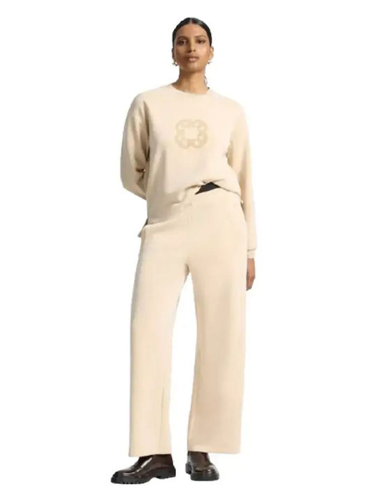 Pantaloni Dama Tesatura Bej