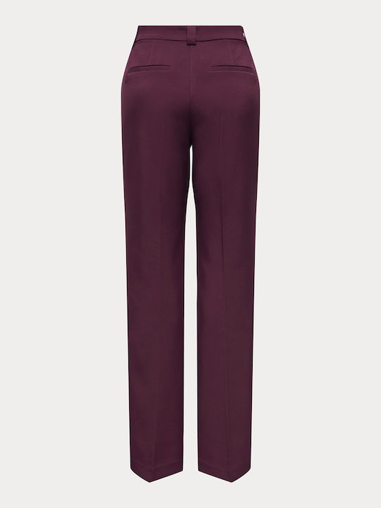 Дамски Панталон Чарлстон High Waist Текстилен Winetasting