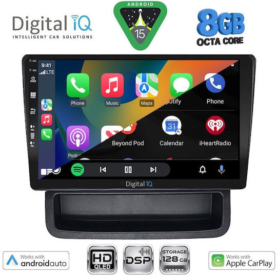 Digital IQ Автомобилна Аудио Система За Opel Vivaro Renault Trafic Nissan Primastar 2004-2015 (Bluetooth/USB/WiFi/GPS/Apple CarPlay/Android Auto) С Touch Screen 10"