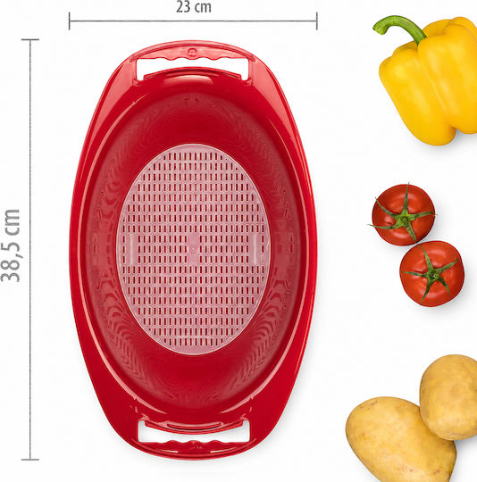 Borner Vegetable Collection Bowl Oval 38x23x10cm Red