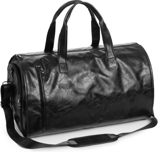 Geantă Voiaj 55lt Neagră din Piele Sintetică M55xL32xÎ32cm