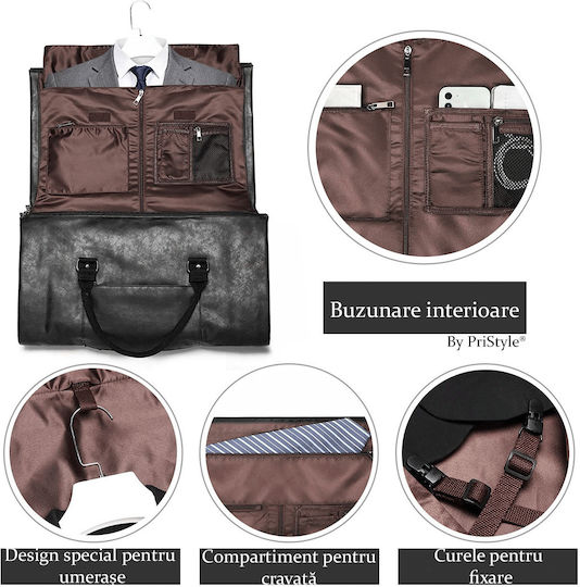 Geantă de voiaj 50lt Maro din Piele M56xL30xÎ30cm
