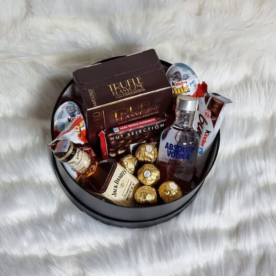 Cutie Cadou Selectioner Miniaturi Băuturi Dulciuri