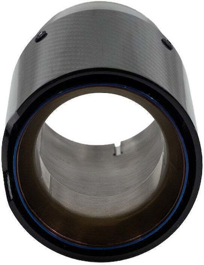 Mtuning Kaminrohr Auspuffendstück Typ: 46 101mm Eingang 70mm Carbon Glanz