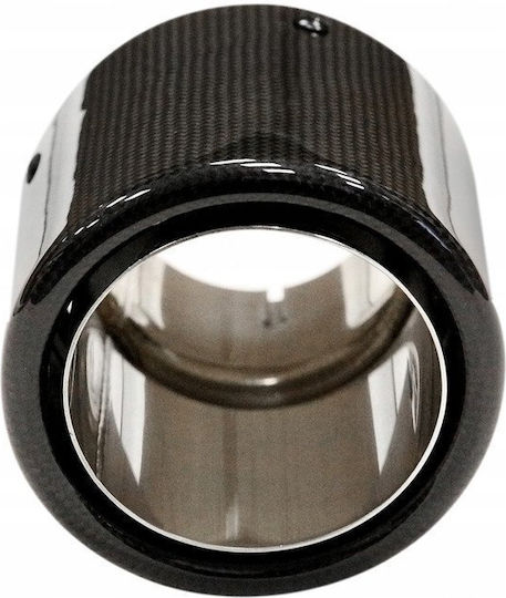 Mtuning Abgasendrohr 101mm Eingang 76mm Carbon Glänzend