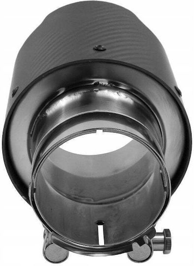 Mtuning Kaminrohr Abschluss Typ: 03 Eingang 127mm 76mm Carbon Matt