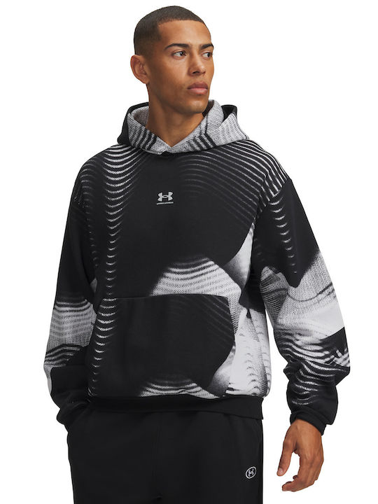 Fleece Sweatshirt mit Kapuze Schwarz