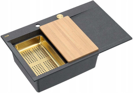 GraniteQ Josh 111 Drop-In 78x50см Черен GraniteQ Josh 111 Drop-In 78x50см Черен
