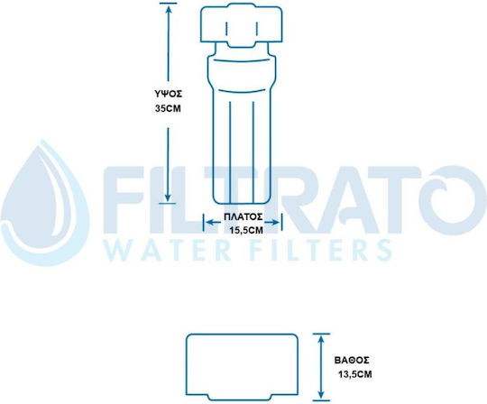 Pentair 2g Slimline Wasserfiltrationssystem mit Wasserhahn und Ersatzfilter 50-0087/CL