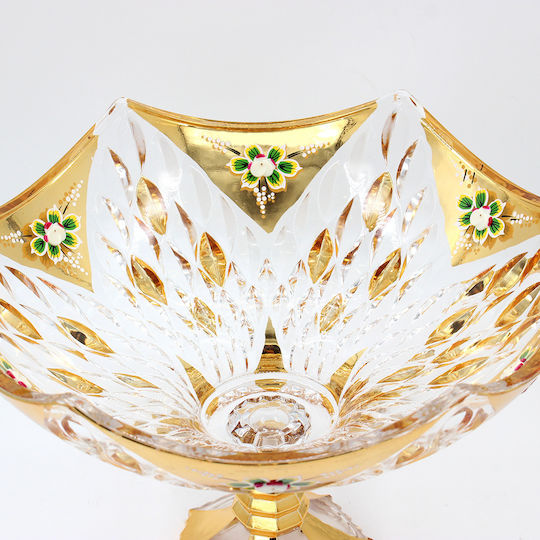 Keskor Decorative Vase Glass Gold Size 33xH24cm