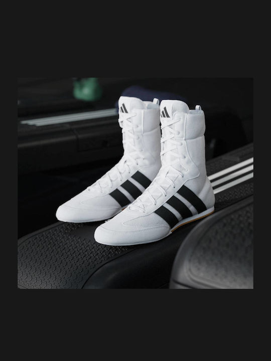 adidas Hog Înalte Pantofi de box Albe