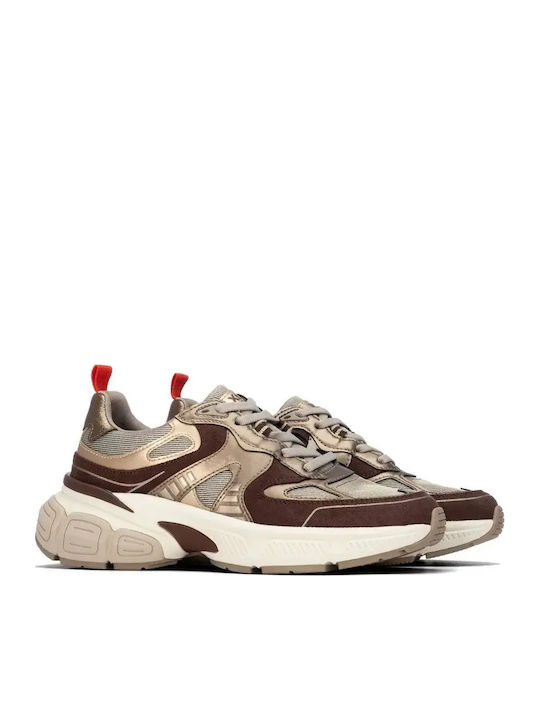 Vegan Women's Chunky Sneakers Brown