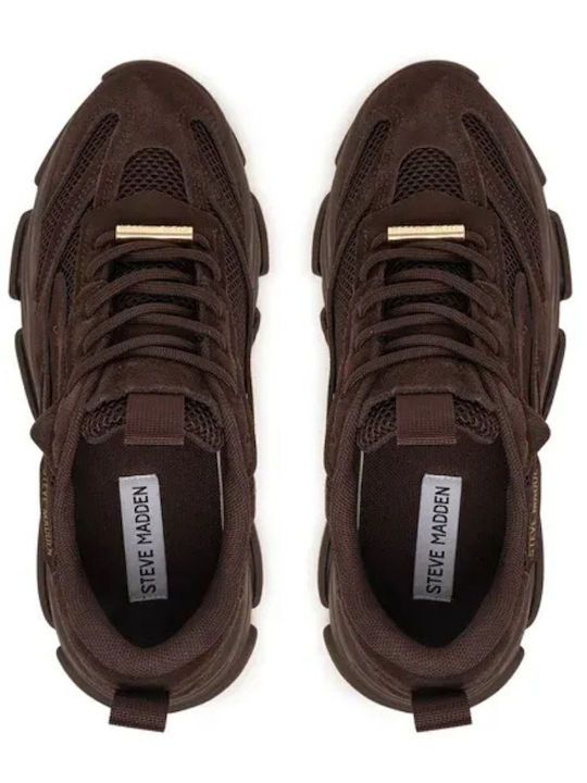 Possession-e Women's Chunky Sneakers Chocolate Brn
