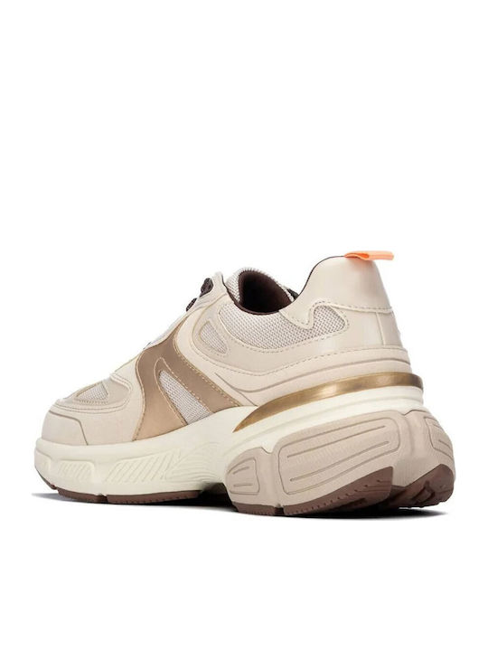 Damen Chunky Sneakers Beige