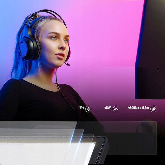 Neewer RGB Ringlicht 4cm mit Desktop Ständer/Halterung