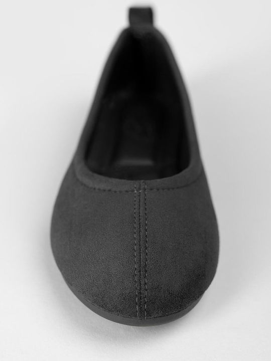 Wildleder Damen Ballerinas Spitz zulaufend Blau